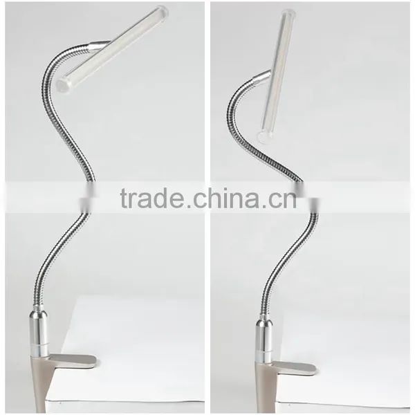 The Brightness Adjustable LED Chip Gooseneck Reading Light photo-4