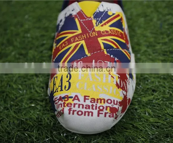 The Union Flag Fashion Classic Canvas Stock Shoes photo-3