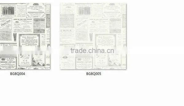 Discounted Printed Pvc Coated Wallpaper, Ivory Vintage Special Design Wall Sticker for Teenage , Peel and Stick Wall Decal Deco photo-3
