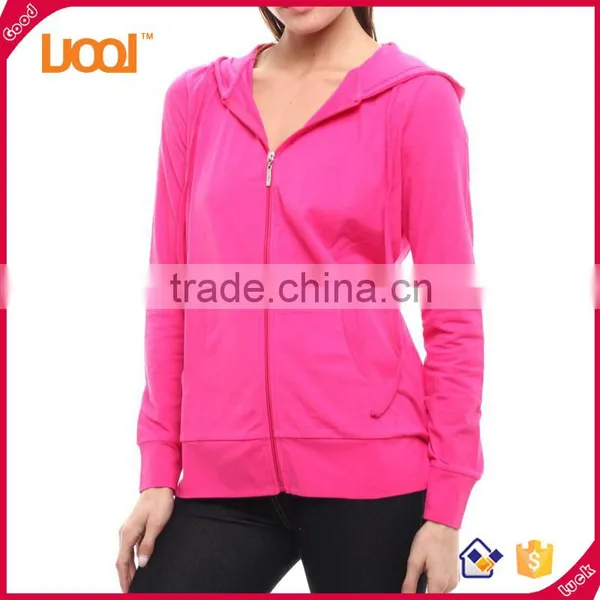 Ladies Winter Women Fitness Zip-up Hoodie Jacket photo-3