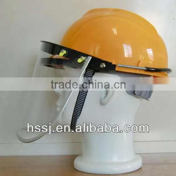 2016 Safety Helmet With PC Face Shield Safety Anti-impact Face Shield Half Helmet With Face Shield Manufacturer in China photo-3