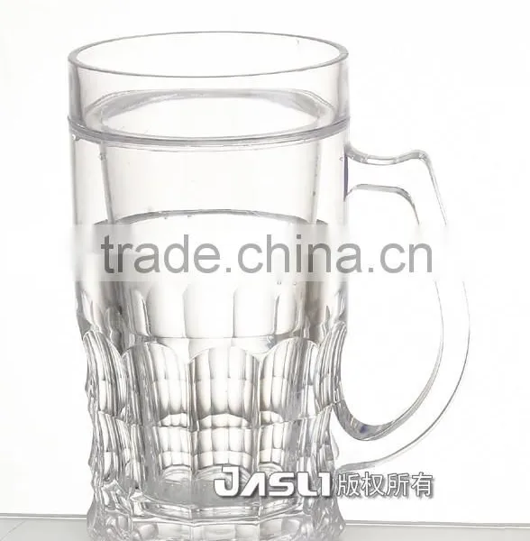 16oz Double Wall Beer Ice Mug With Beer-colored Water,freezer Mug With Liquid photo-2