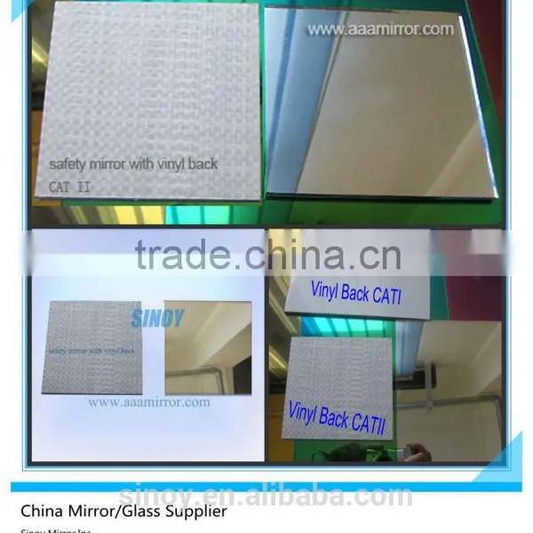 3MM 4MM 5MM Safety Dance Studio Mirror Glass /safety Vinyl Back With Double Coated Paint photo-4