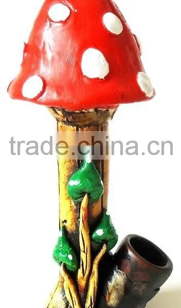 Figurine Shaped Hand Crafted Smoking Pipes - Tall Mushroom photo-4