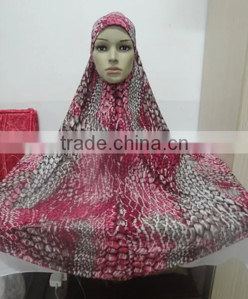 H303 Latest Big Size Print Muslim Hijab,islamic Scarf,pray Hijab photo-5