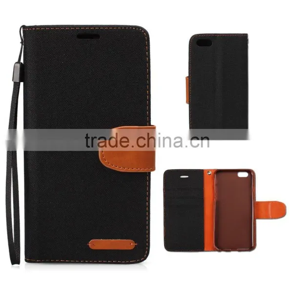 New Superior Quality Canvas and PU Cell Phone Wallet Case photo-5