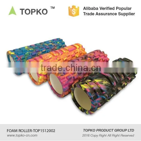 TOPKO 13'' * 5'' Custom Printing Mesh Bag Included EVA Solid Foam Roller