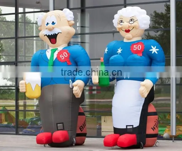DJ-GG-103 New Old People Inflatable Outdoor Advertising Draft Beer Decoration photo-2