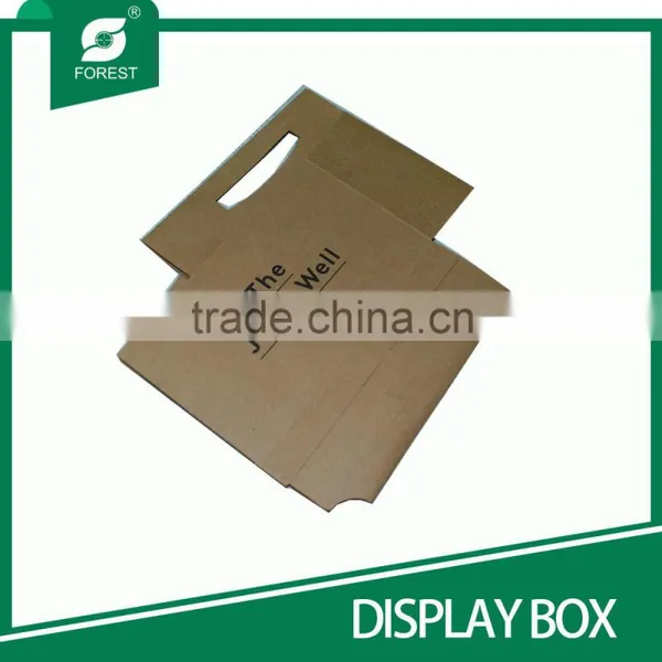 CHINA FACTORY SUPPLIER CUSTOM MADE BROWN PAPER DISPLAY BEER BOX SIX WINE BOTTLES HOLDERS photo-2