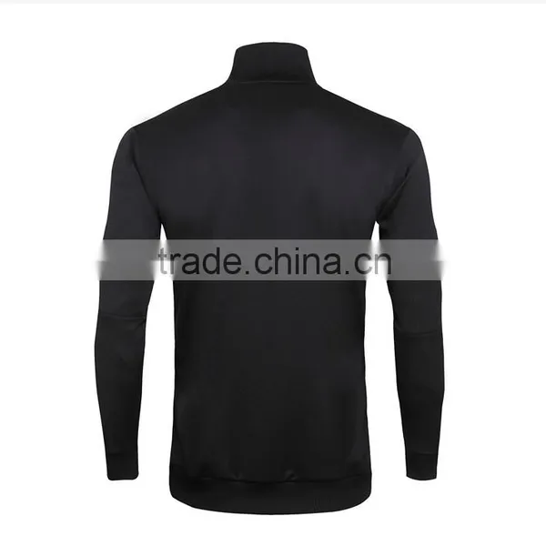 2016 Newest Cheap High Quality Hot Sell Black Yellow Track Jacket photo-2