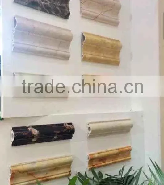 Imitation Marbled / Wooden PVC Windowsill, PVC Door Frame Lines and PVC Decorative Lines photo-3