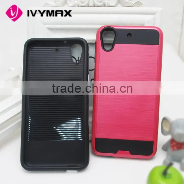 Red on Black Dual Hybrid Slim Armor Case Cover For HTC Desire 626 626s Phone Quality Choice photo-3