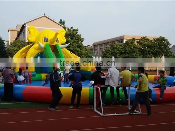 Commercial Giant Inflatable Water Slide With Pool/ Water Park for Sale photo-3