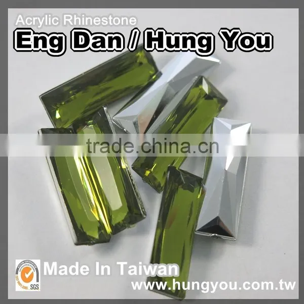 High Quality Bulk Lustrous Oblong Shaped Point Back Imitation Gemstones photo-3