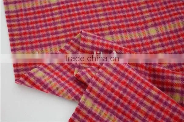 Pink Checked Wool Scarf photo-2