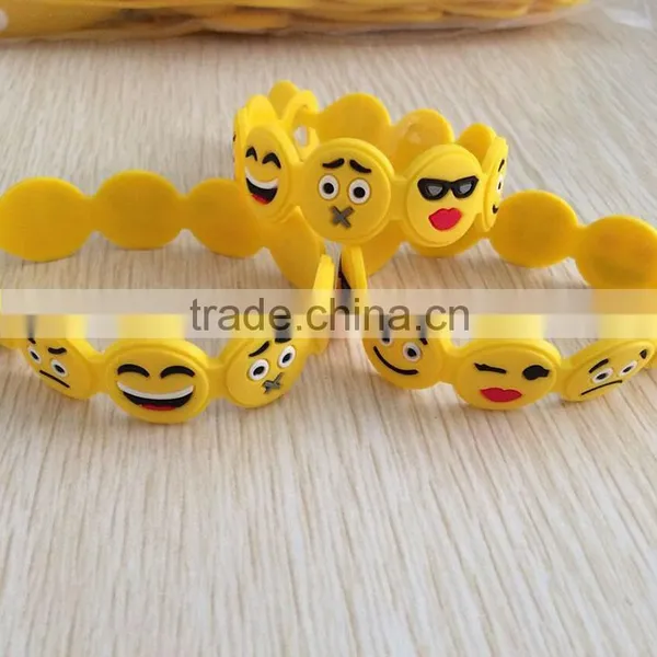 Newest Soft Pvc Emoji Face Bracelet photo-2