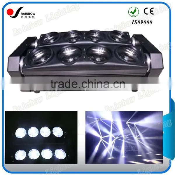 Super Brightness Pro Disco 8PCS 10W White LED Spider Lights