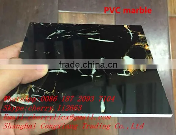 PVC Imitation Marble is the Eco-friendly Products and Easy to Installing and Transportation