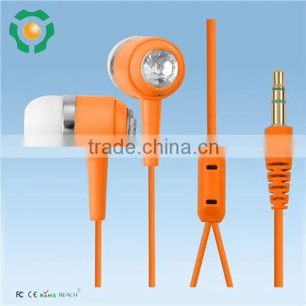 Novelty Jewelry Crystal Earphone Diamond Stereo Earbuds for Mp3 Mobile Phone photo-2