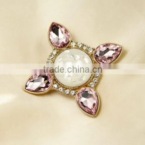 Multicolor Crystal Alloy Pin Brooch Pin photo-5