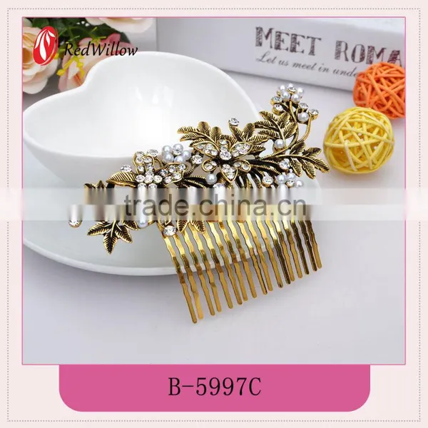Best Price Available Client's Logo Pearl & Diamond Comb photo-5