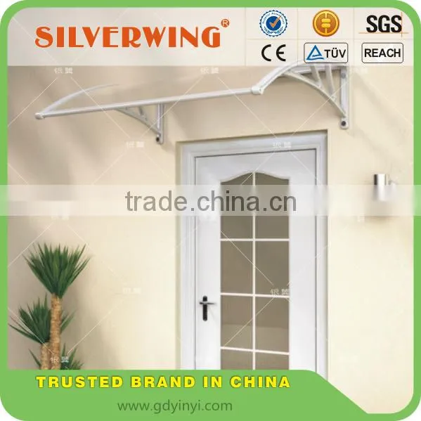 Economic Outdoor Clear Plastic Canopy Polycarbonate Plastic Waterproof Window Awnings Garden Supplies photo-4