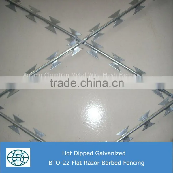 Concertina Galvanized Razor Barbed Wire Coil Fencing photo-6