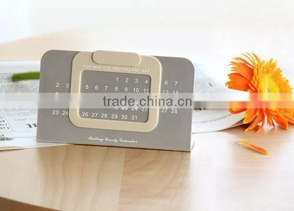 New Products on China Market Rectangle Paper-extracting Rolling Yearly Cardboard Calendar Stand/classic Desktop Calendar Stand photo-6