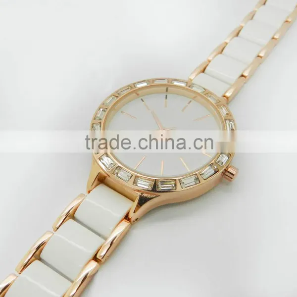 New Arrival Ceramic Crystal Diamond Japan Movt Quartz Watch photo-4