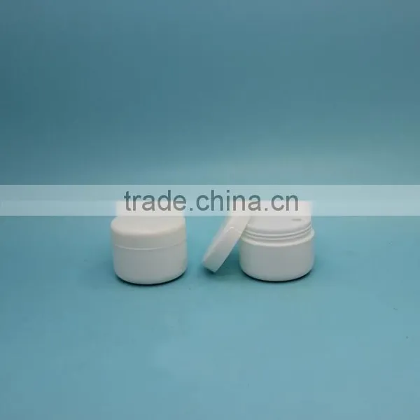 Wide Mouth 22.5ml White Plastic Jar, Small Plastic PP Jar for Cosmetic photo-2