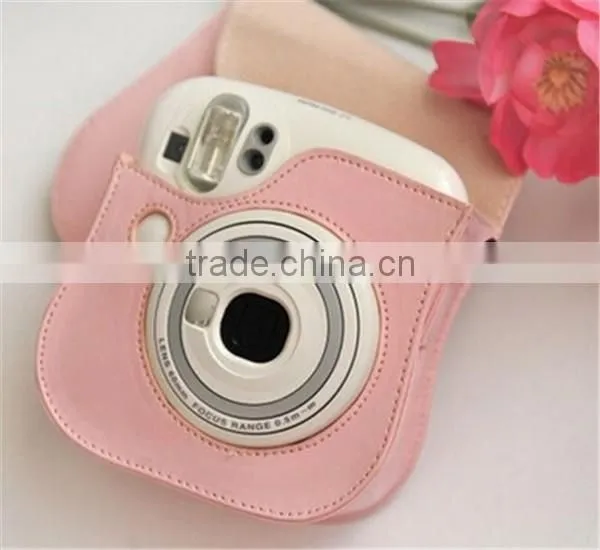 Hot Selling Coffee PU Leather Case Bag For Fujifilm Instax Mini 25 photo-6