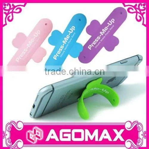 Customized OEM Telecom Gift Silicone Phone Stand for Samsung photo-3