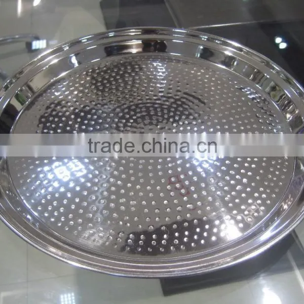Waiter Round Tray With Stainless Steel