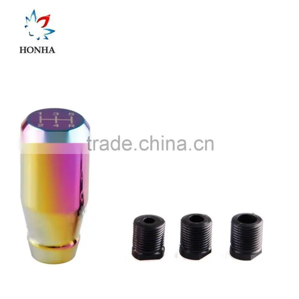 High Quality Universal Neo Chrome Aluminum Five Six Speed Shift Racing Car Gear Lever Knobs Quality Choice photo-2
