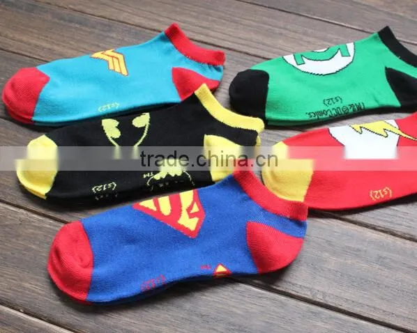 Super Hero Series Cool Young Man Ankle Socks Cheap Socks photo-6