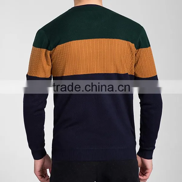 Newest Design High Quality V Collar Long Sleeve Big Stripes Pullover Thermal Underwear for Men photo-2