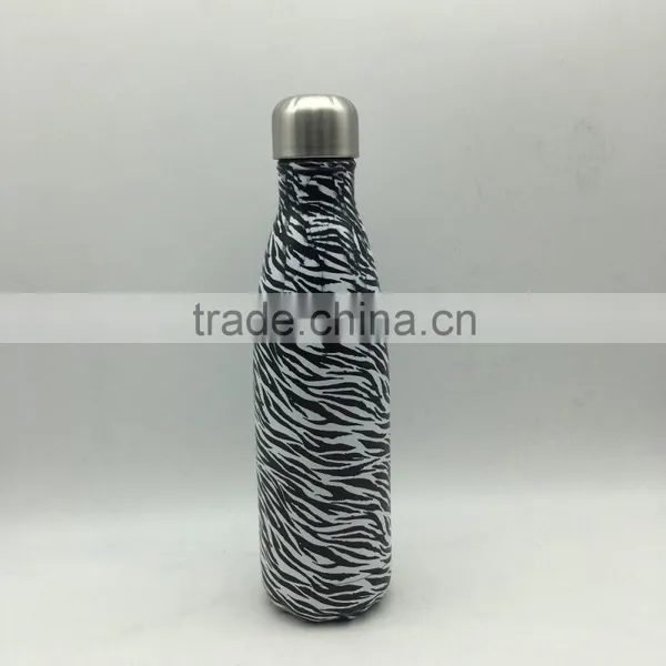 750ml Stainless Steel Bottle Insulated Bottle/ Vacuum Water Drinking Bottle Zebra Air Transfer photo-2