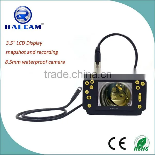3cm-6cm Focusing Length 450,000 Pixels Portable VideoScope Kit With Waterproof 8.5mm Semi-Rigid Probe