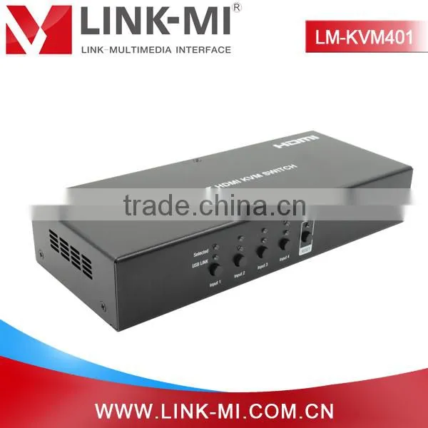 LINK-MI LM-KVM401 Support Auto Switching 4 In 1 Out HDMI KVM Switch With USB photo-5