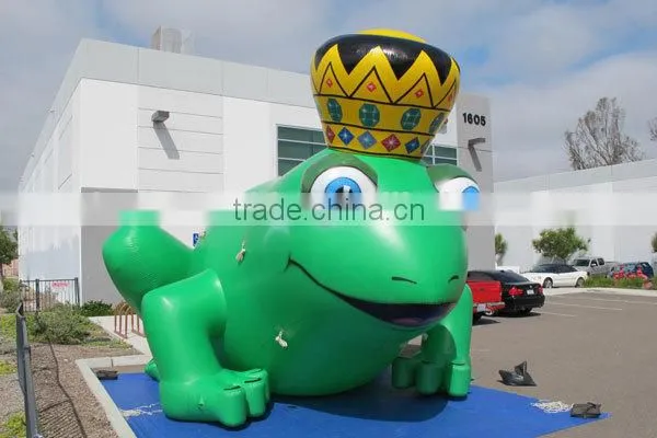 Large Inflatable Frog Prince Giant Inflatable Frog Inflatable Frog Cold Air Balloon Inflatable Animal photo-2