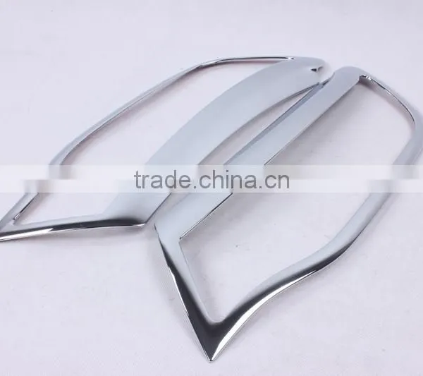Car Head Lamp Cover 2 Pcs ABS Chrome For Renault Kwid 2016 Accessories photo-2