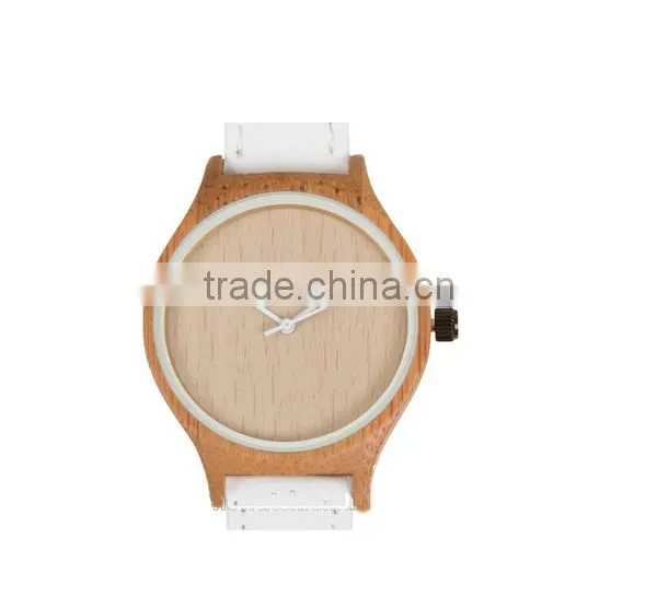 Hot Selling Leather Strap Cheap Wooden Watches for Men and Women photo-2