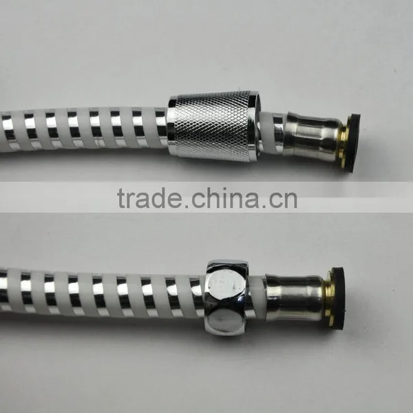 Best Quality PVC White and Silver Shower Tube Flexible Hose photo-2