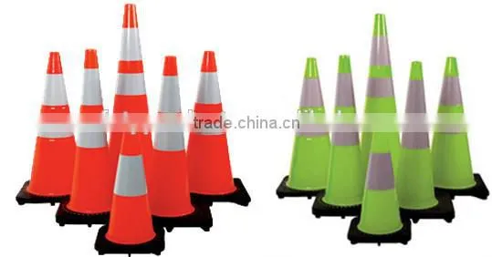 Height 700mm Made From PVC Colored Trafic Cones photo-2