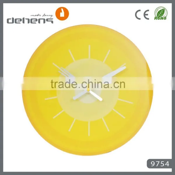 Decorative Funny Glass Wall Clock With Fruit Shape Design photo-5