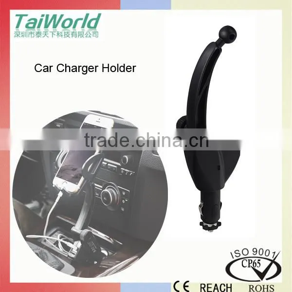 QI Wireless Charger Car Holder With 2 Ports photo-5