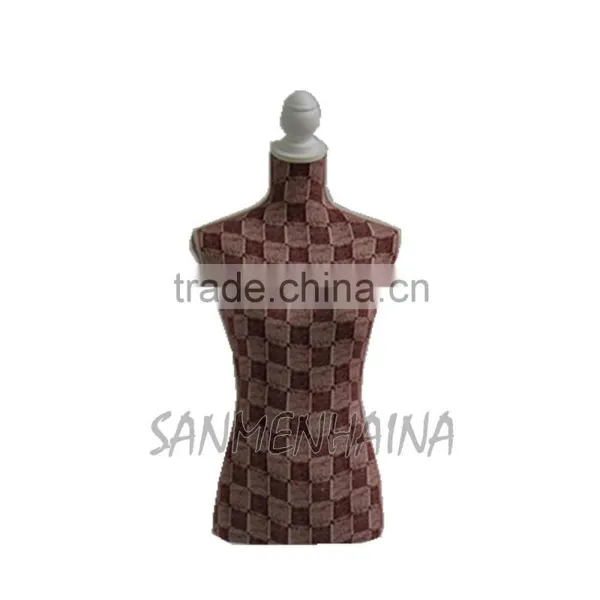 Red Square Printing Elastic Fabric Female Mannequin