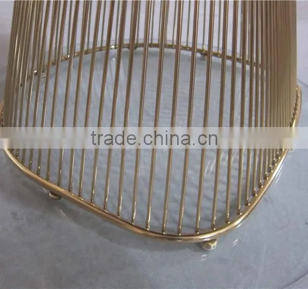 Warren Platner Style Wire Chair Golden Wire Chair photo-2