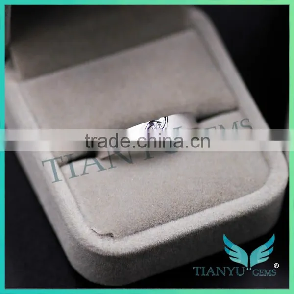 Amora Moissanite Images Youtube Men and Women White Gold Moissanite 2mm Wedding Ring photo-6