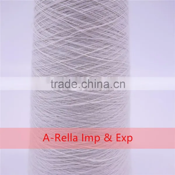 Anti-Pilling,Recycled,Eco-Friendly Feature and Ring Spun Technics Raw White Polyester Yarn 10s/1 photo-4